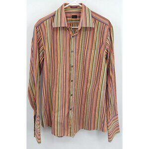 Paul Smith Striped French Cuff Dress Shirt 17 43
